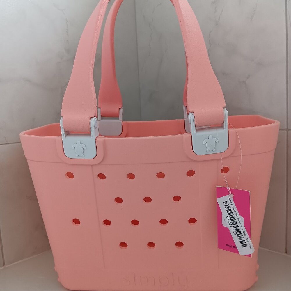 Simply Southern mini tote bag blossom color